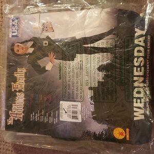 NWT Kid's Rubies Costume  Company Addam's Family Wednesday Halloween Costume
